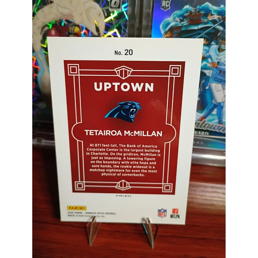 2025 Panini Donruss Optic Uptowns Tetairoa McMillan #20 (RC) CAR Panthers